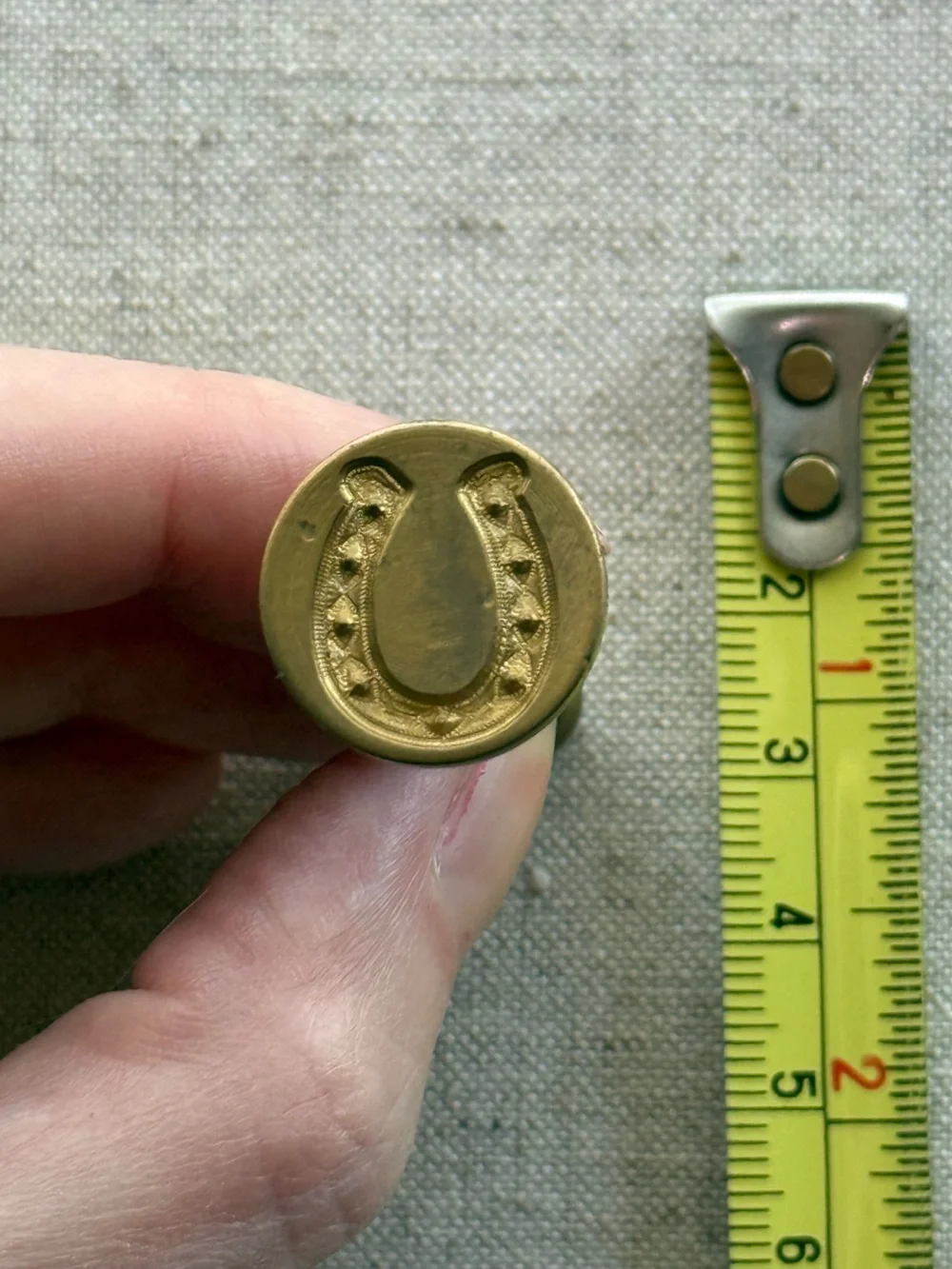 Brass Horseshoe Wax Seal Stamp Good Luck Equestrian Design